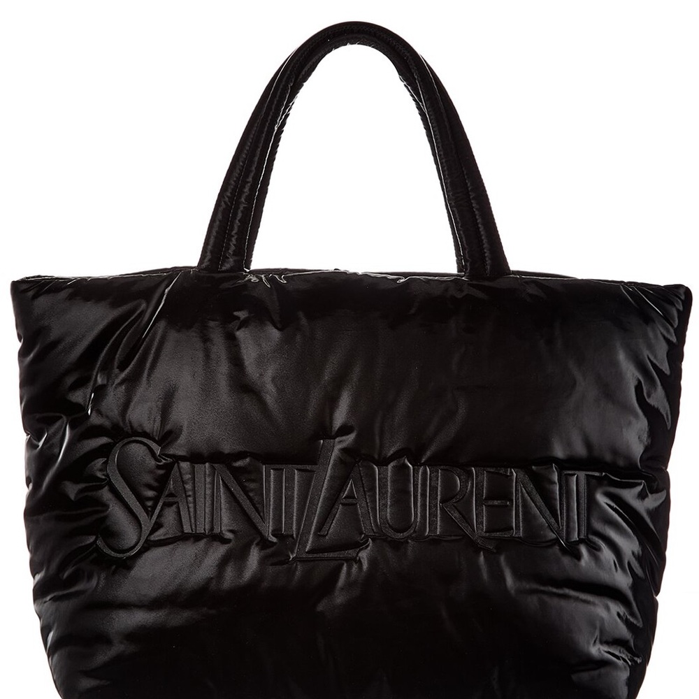 Saint Laurent Black Puffer Tote - Picture 3 of 5